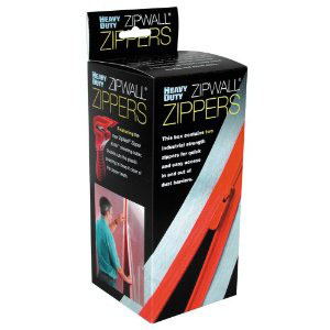 ZipWall Dust Barrier System Heavy Duty Door Zippers w/ Knife - Click Image to Close